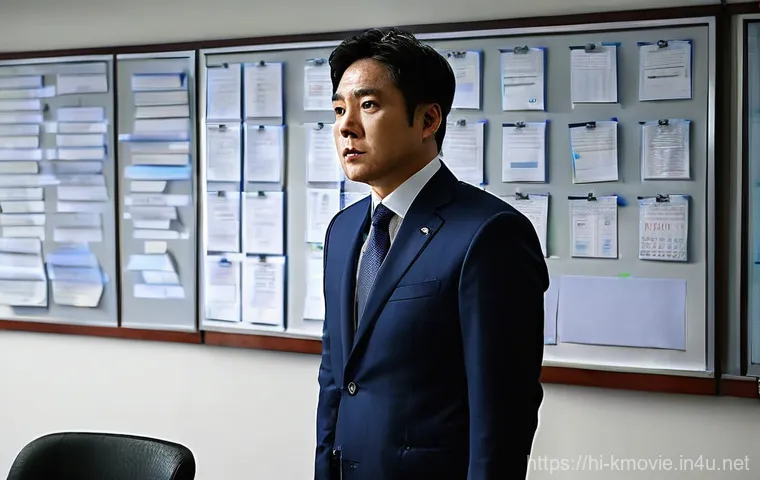 내부자들 스토리와 상영 버전 - **"Ang Sang-goo's Unyielding Resolve for Vengeance"**: A man in his late 40s to early 50s, with a de... 내부자들 스토리와 상영 버전 - **"Ang Sang-goo's Unyielding Resolve for Vengeance"**: A man in his late 40s to early 50s, with a de...